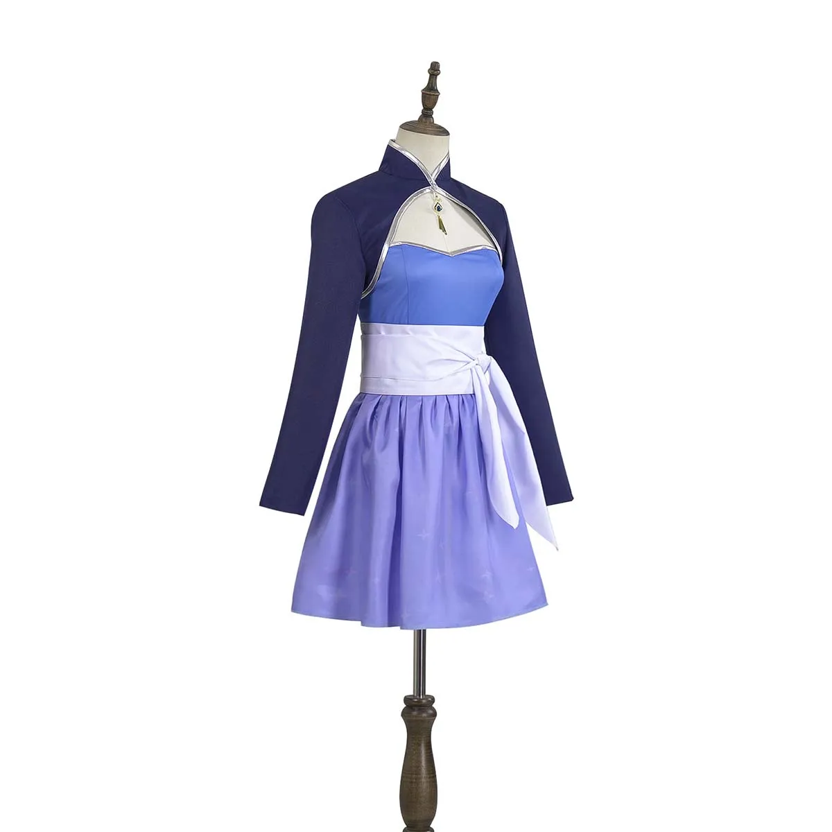 Anime RWBY Ice Queen Weiss Schnee Cosplay Blue Dress - Image 5